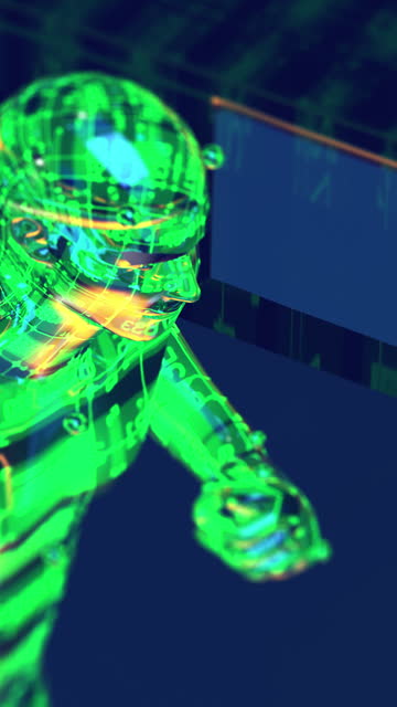Bionic 3D Man Running