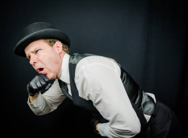 Vintage British Ruffian Punching Himself in the Face