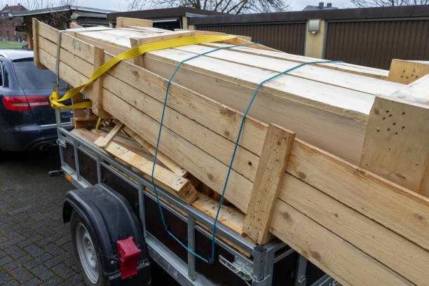 istock Trailer with lumber for the house 2045622270