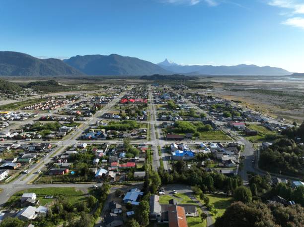 istock Aerial view of Chaiten 2045627004