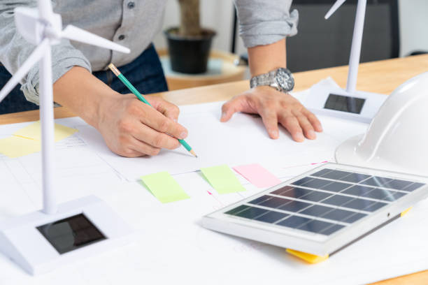 istock The architect is designing an energy-efficient house 2045653597