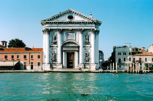 Venice, Veneto, Italy: Santa Maria del Rosario (Saint Mary of the Rosary), commonly known as 'I Gesuati', is an 18th-century Dominican church in the Sestiere of Dorsoduro, on the Giudecca canal. Built for the Dominicans on a property acquired after the extinction of Jesuates order (no connection with the Jesuits). It was completed in 1755 to a design by Giorgio Massari.