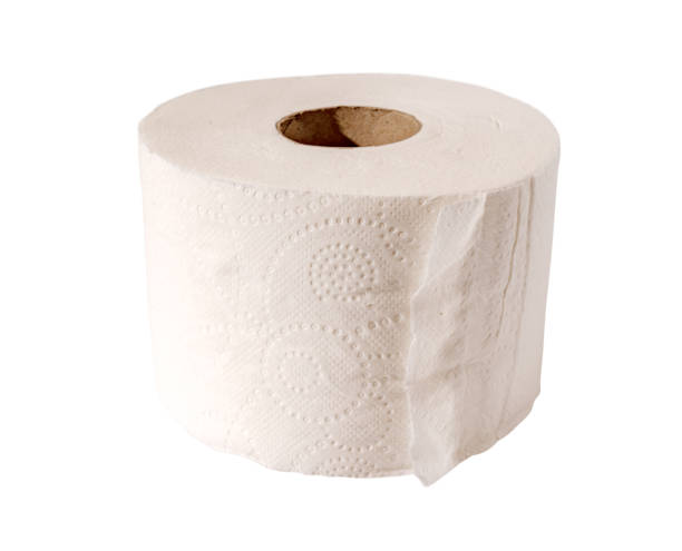 istock Toilet Paper Roll. Isolated with clipping path. 2045790164