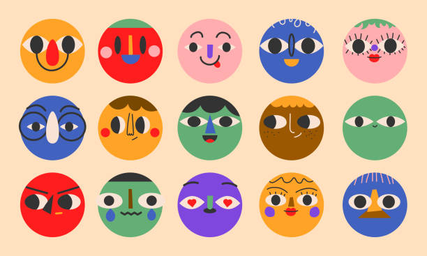 Round portraits of diverse people.Cute funny characters. Cartoon, minimal, abstract contemporary style. Avatar, icon templates. Hand drawn Vector isolated illustrations EPS10 Round portraits of diverse people.Cute funny characters. Cartoon, minimal, abstract contemporary style. Avatar, icon templates. Hand drawn Vector isolated illustrations EPS10. round head stock illustrations