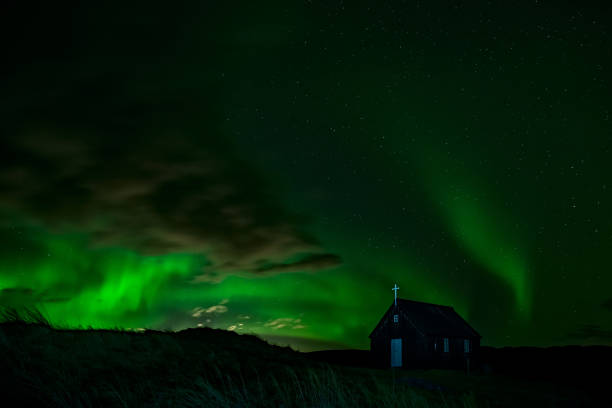 istock Krysuvikurkirkja in Reykjanes peninsula, Iceland 2045826545