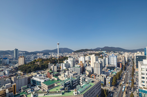 busan cityscape, future world expo city 2030, south korea.