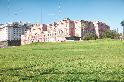 Casa Rosada back facade , in Buenos Aires , Argentina