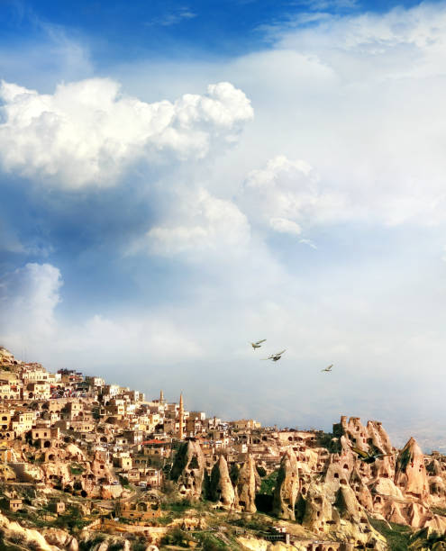 istock Dramatic rocky landscape of Cappadocia 2045867123