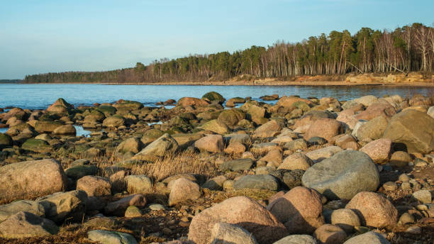 istock Shoreline Symphony: Sunset Hues in Veczemju Klintis 2045874934