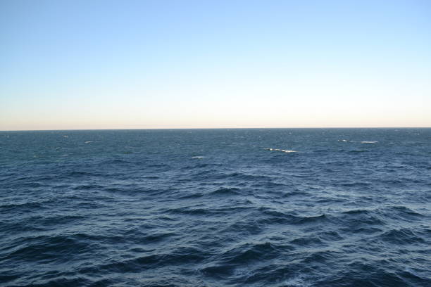 The open Atlantic Ocean beneath a multi-hue sky.