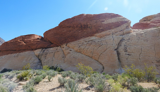 Stone formation, Red Rock Canyon, Las Vegas, Nevada - United States