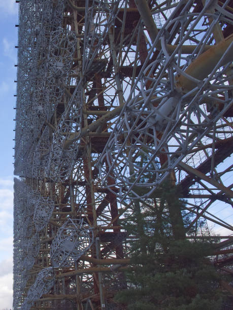 istock Duga is a Soviet over-the-horizon radar station for an early detection system for ICBM launches. 2045941634