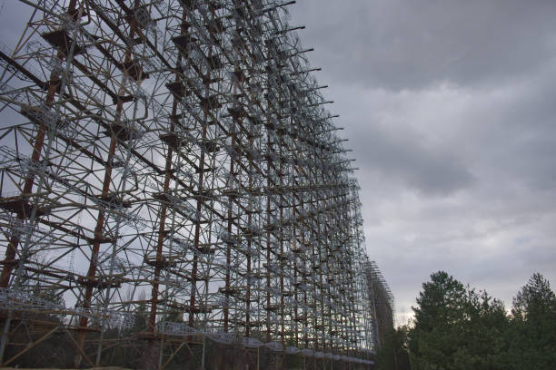 istock Duga is a Soviet over-the-horizon radar station for an early detection system for ICBM launches. 2045941635