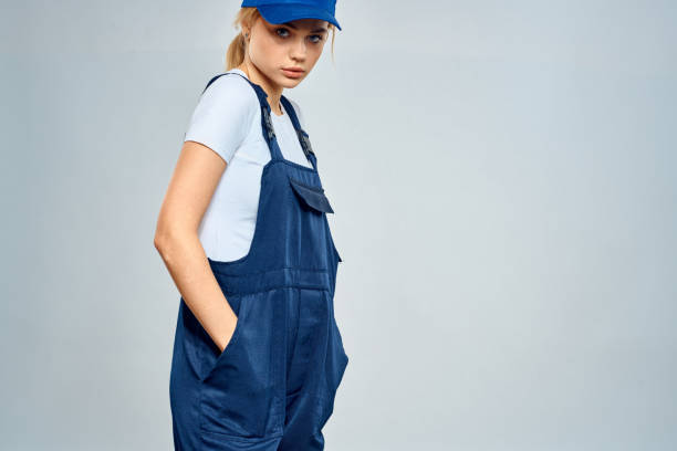 istock Working woman in uniform courier delivery service lifestyle 2045995290