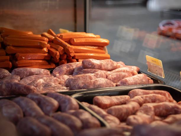 istock sausage in the market showcase 2046011799