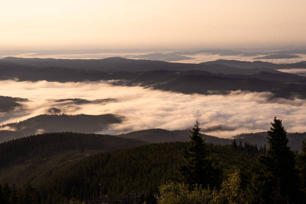 istock Clouds under the mountains, Beskydy, Czech republic 2046044244