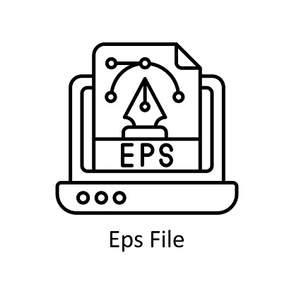Eps File vector outline Icon Design illustration. Graphic Design Symbol on White background EPS 10 File