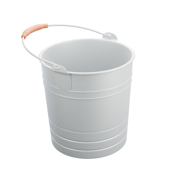 istock a bucket or water  pail isolated on white background. 2046105766