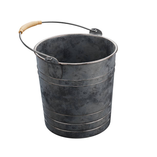 istock a bucket or water  pail isolated on white background. 2046106275