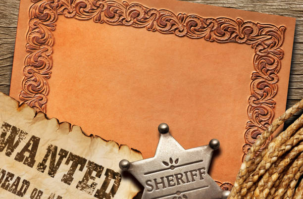 wanted poster - wanted poster paper wild west burnt - fotografias e filmes do acervo