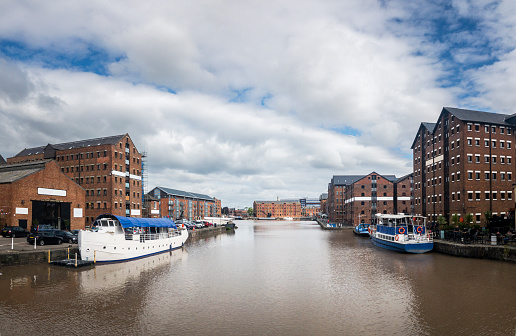 A View Of Gloucester Docks In The United Kingdom