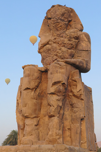 Colossi of Memnon, Al Qarna, Luxor, Egypt, November, 2023