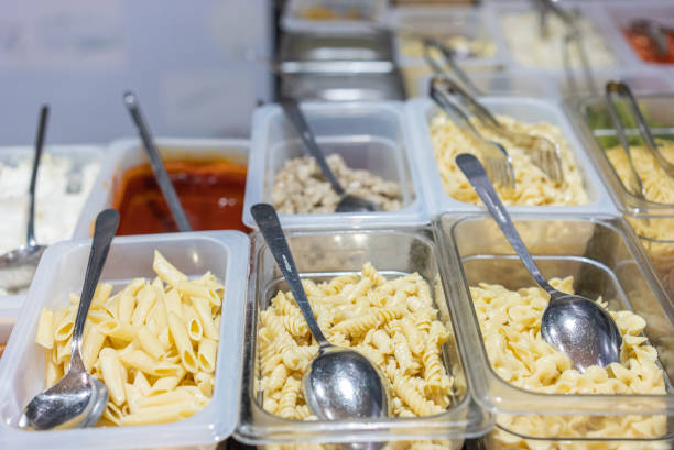 istock Various pasta ready to be sauced in the hotel kitchen 2046296185