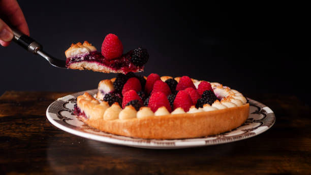 istock Fruit Tart Dessert on Elegant Plate 2046328360