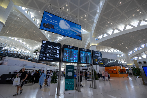 Abu Dhabi International airport in the capital of UAE , United Arab Eimrates