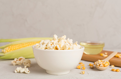 Corn seeds and Popcorn