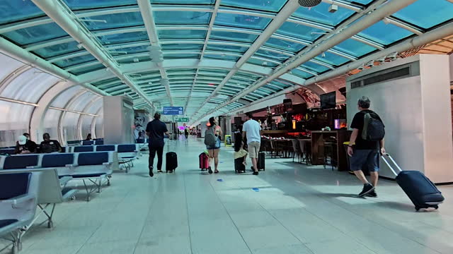 Airport arrivals area