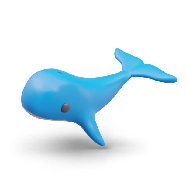 istock Realistic whale swimming. Underwater world, marine life concept 2046458882
