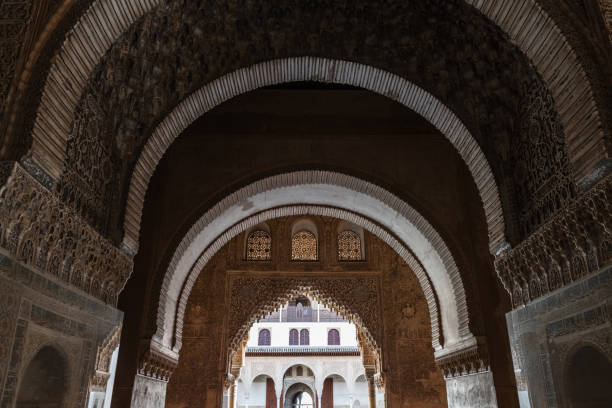 Court of Lions in Alhambra, Granada, Spain