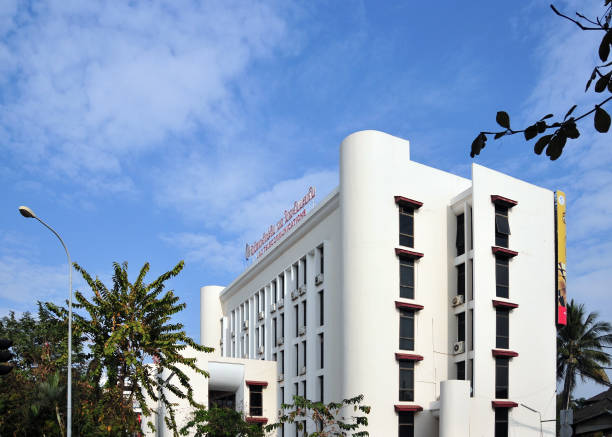 Vientiane, Laos: headquarters of the Lao Ministry of Technology and Communications - corner of Lane Xang Avenue and Samsenthai Street.