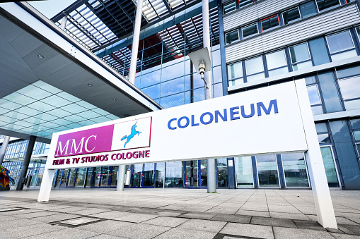 Cologne, Germany February 27 2024: MMC Film and TV Studios Cologne at Coloneum