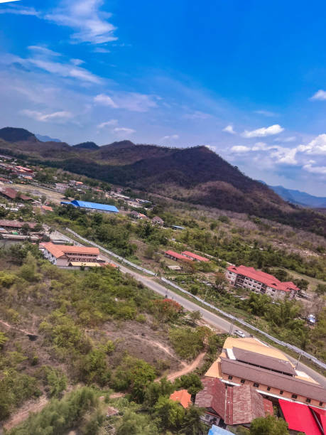 istock Luang Prabang from the window of airplane 2046686165