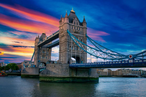 istock Tower Bridge at sunset in London, UK. 2046743639