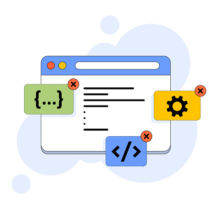 Web Informatica Ilustración de Desarrollo Web Y Concepto De Programación Informática ...