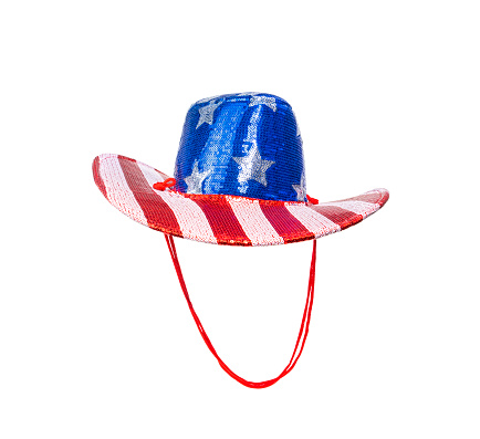 Patriotic American flag cowboy hat