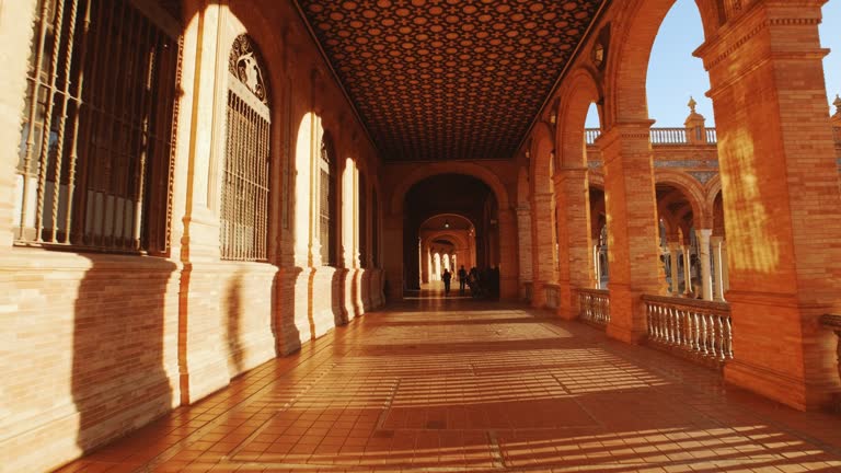 Plaza de Espana, Seville, Andalusia, Spain