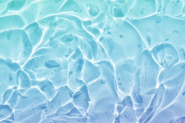 istock blue green water wave abstract, natural ripple and bubble texture, gel soap, background photography 2046841544