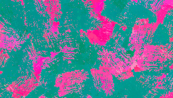 Abstract Hand-painted Watercolor Brush Strokes Background - Vivid Pink and Teal