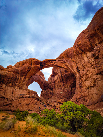 Double Arch formation in arches National Park