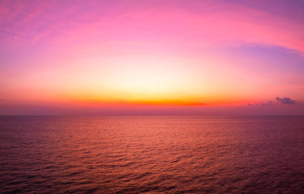 istock Landscape Sunset sky,Nature beautiful Light Sunset or sunrise over sea surface 2046918687