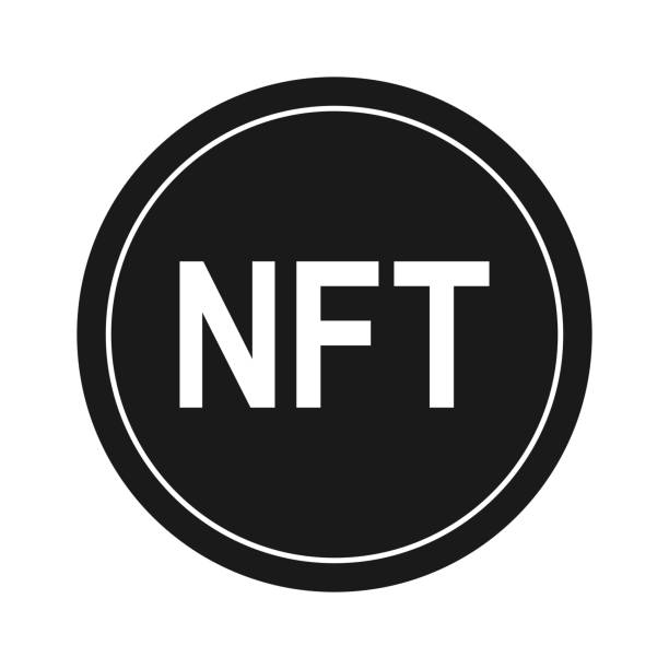 NFT 코인 벡터 아이콘 벡터 아트 일러스트