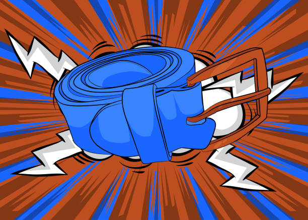 istock Cartoon Men's Belts, comic book personal clothing accessory. Retro vector comics pop art design. 2047003898