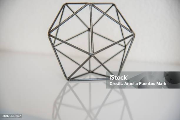 Geometric Rods Shape Geometric Shape Formed By Wire Rods Creating A Regular Polygon For ...