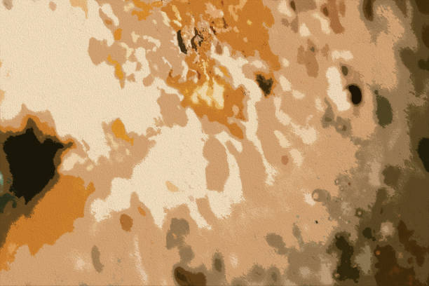 Three-dimensional brown desert camouflage style abstract texture.