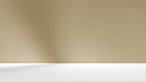 istock Empty brown beige gold concrete room studio for product presentation. 2047177546