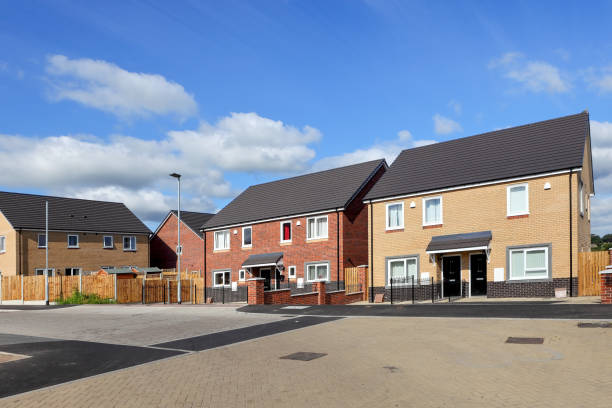 istock New and modern english houses 2047192698